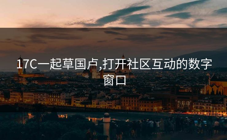 17C一起草国卢,打开社区互动的数字窗口