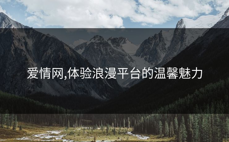 爱情网,体验浪漫平台的温馨魅力