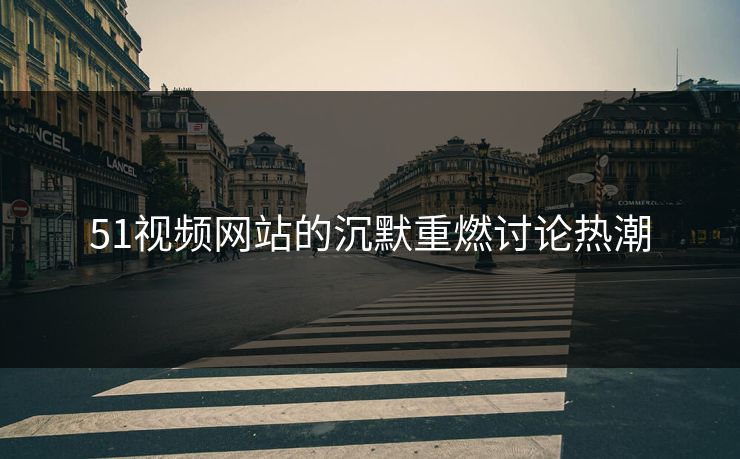 51视频网站的沉默重燃讨论热潮